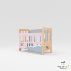 Кроватка детская с высокими бортами 120х60 из коллекции "Яслиград"