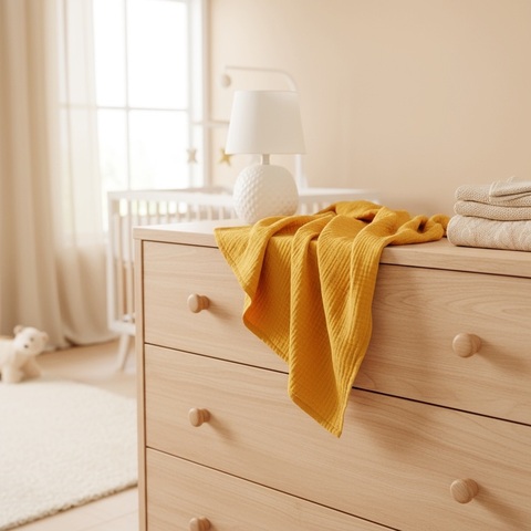 Пеленка муслин "Горчичный"