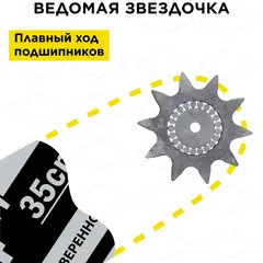 Шина пилы цепной сварная DDE 14