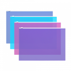 
          ZIP-LOCK пакет на молнии 334*246 мм, Erich Krause, А4, 140 мкм, ассорти, "Fizzy Vivid"