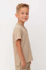 фуфайка  для мальчика  КР 302405/темно-бежевый к534