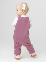 полукомбинезон  для девочки  КР 6493/темная орхидея к589