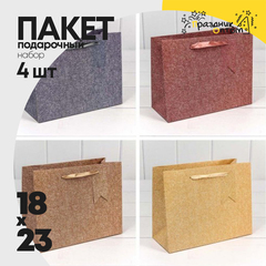 
          Пакет подарочный 23х18х10см "Премиум" (Микс)