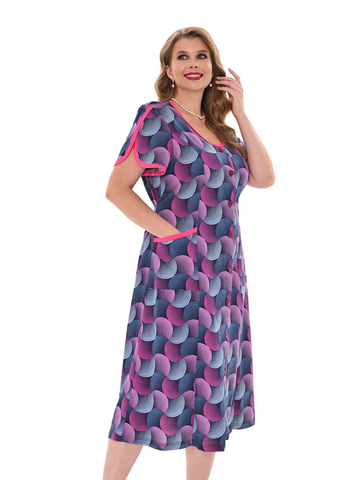 1351В Халат на пуговицах