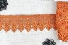 Кружево плетеное, ш. 5,5 см, оранжевый
