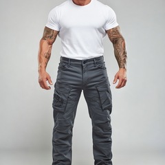 Карго штаны темно-серые Yakuza Premium 3952