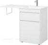 Aquanet 239301 Тумба с раковиной Токио 120 R напольная 1 ящик, б/к цвет белый глянец (239301)