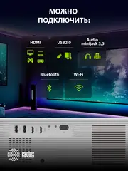 Проектор Cactus CS-PRM.01WT.Full HD-A LCD 19000Lm LS 700Lm ANSI (1920x1080) 2500:1 ресурс лампы:50000часов 2xUSB typeA 2xHDMI 1.8кг — фото 8