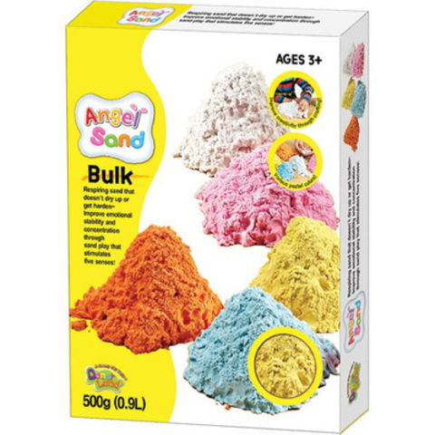 Песок для творчества"Angel Sand", 900г, цвет желтый