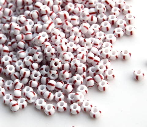 Бисер чешский полосатый Preciosa 03890, размер 6/0