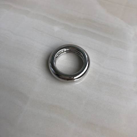 Кольцо Классическое, серебряный цвет