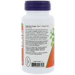 Now Foods, Экстракт пальмы сереноа, мужское здоровье, 320 мг, 90 растительных капсул