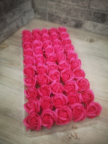 Мыльные розы Ярко - розовый 6см. 1шт.