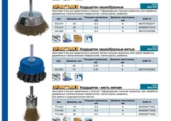 Кордщетка для дрели чашеобразная мягкая ПРАКТИКА  50 мм, хвост 6 мм (032-577)