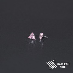 Cubic Zirconia Triangle Pink