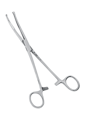 Зажим с кремальерой для прикрепления операционного белья к брюшине