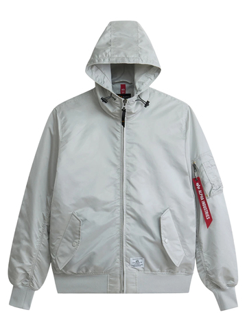 Бомбер Alpha Industries L-2B Hooded Gen II Light Grey (Серый)