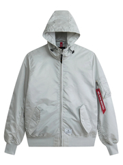 Бомбер Alpha Industries L-2B Hooded Gen II Light Grey (Серый)