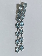 Топаз 235 (серьги из серебра)