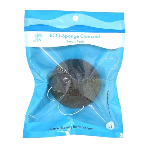 J:ON ECO-Sponge Charcoal спонж конняку древесный уголь