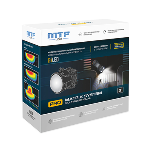 Матричные линзы светодиодные Mtf Light MF55K60 PRO Matrix System Bi-LED 3″
