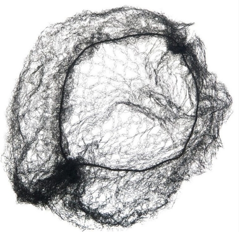 Сеточка-паутинка CE 050 для пучка, черная 2 шт (Weisen)