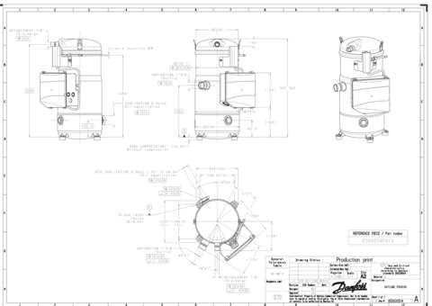 Компрессор спиральный Danfoss PSH039A4CLC ( 120H0941 ) серия PSH