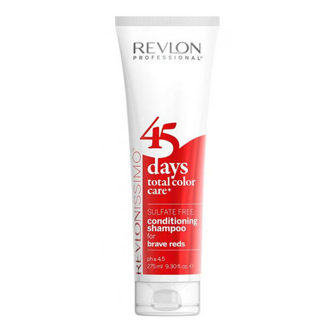 Revlon Professional Revlonissimo 45 Days Brave Reds Total Color Care 2 in 1 Shampoo & Conditioner - Шампунь-кондиционер без сульфатов для ярких красных оттенков