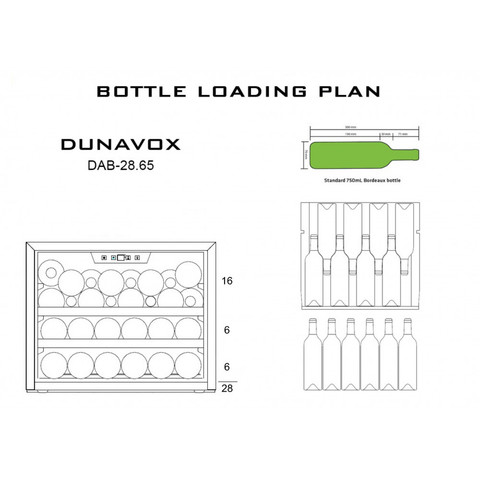 Винный шкаф Dunavox DAB-28.65W