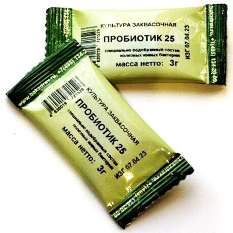 Пробиотик-закваска БакЗдрав Пробиотик 25 (2 стика)