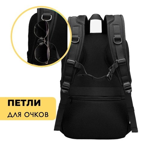 Картинка рюкзак городской Ozuko 9687 Black - 10