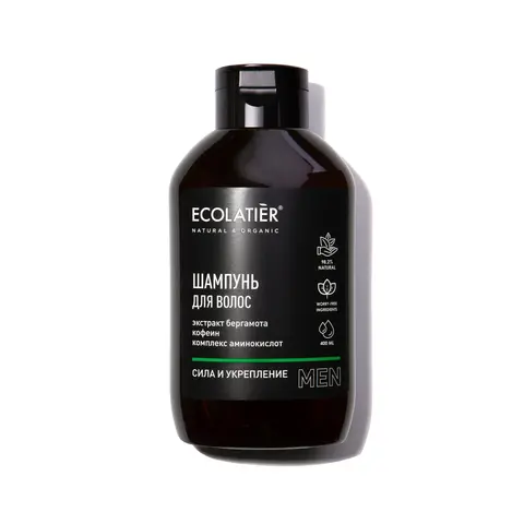 Ecolatier MAN Шампунь Сила и укрепление мужской, 400мл