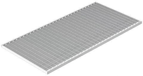 Решетка Gidrolica Step Pro 390×590 мм — стальная ячеистая оцинкованная