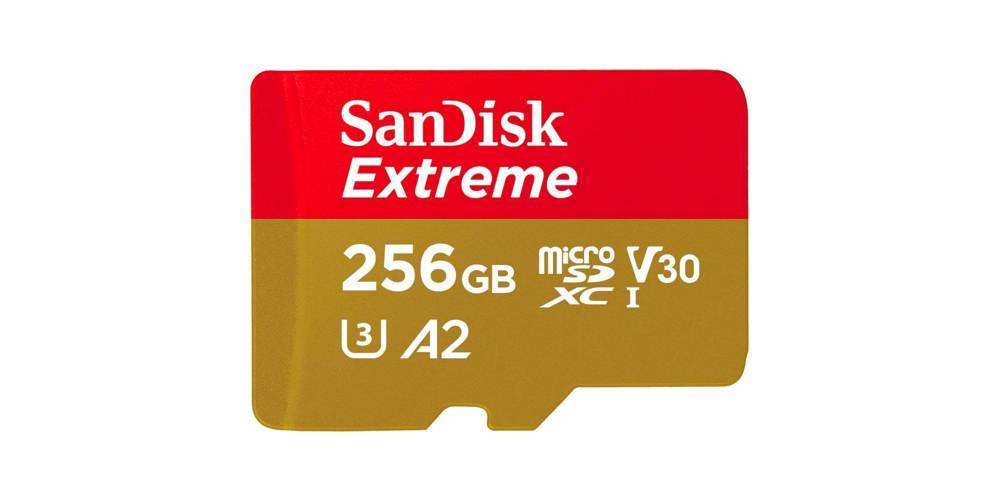 Карта памяти microSDXC SanDisk 256GB Class 10 UHS-I A2 C10 V30 U3 Extreme