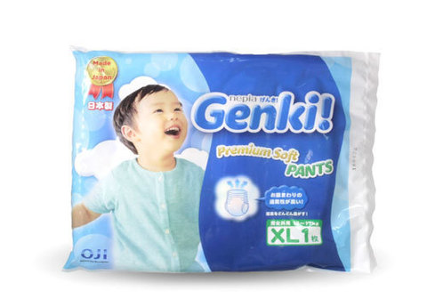 Пробник подгузников-трусиков GENKI (12-17кг) XL, шт