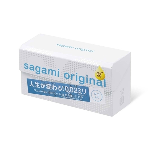 Sagami Original 0,02 №12 EXTRA LUB Презервативы  полиуретановые