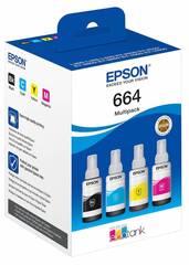 Набор оригинальных чернил EPSON T664 4 цвета, для L100/L110, L210, L300/L355