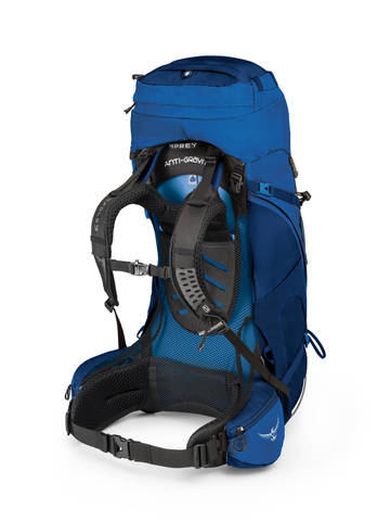 Картинка рюкзак туристический Osprey Aether AG 60 Neptune Blue - 2