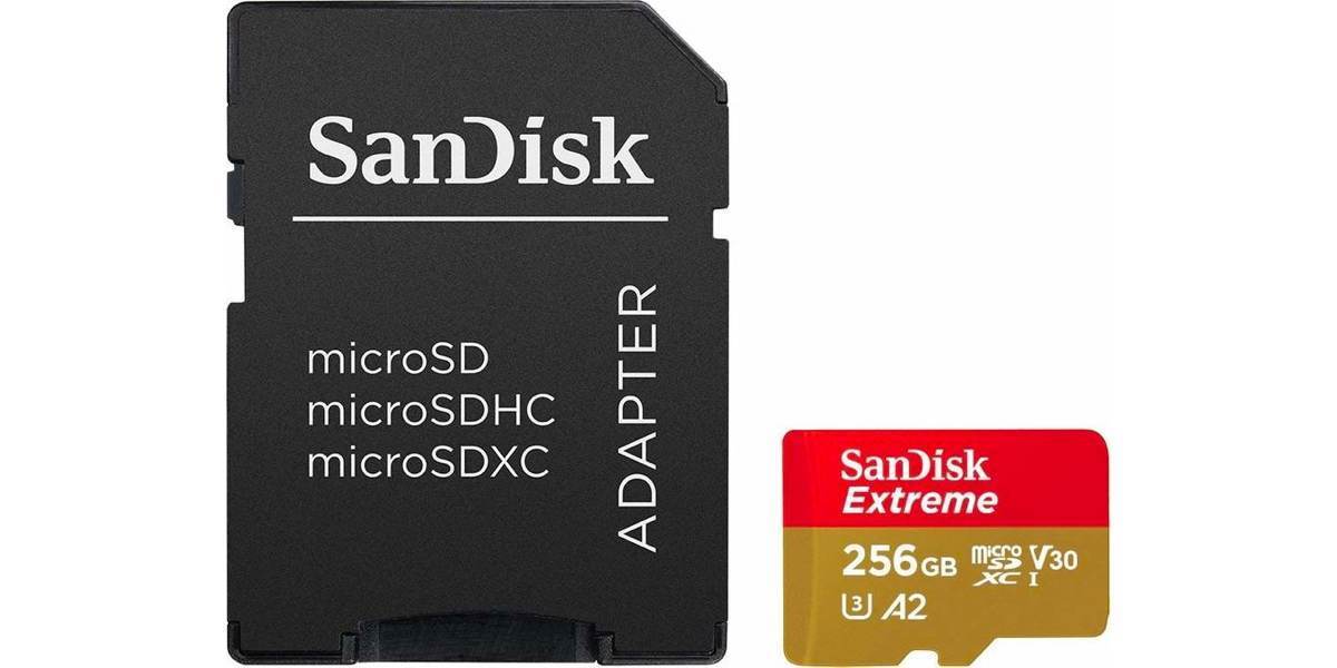 Карта памяти microSDXC SanDisk 256GB Class 10 UHS-I A2 C10 V30 U3 Extreme