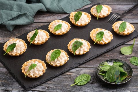 Тарталетка с паштетом из индейки, 20 шт.