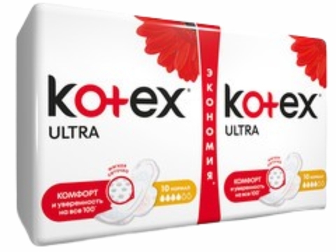 Прокладки KOTEX Quadro Normal 34 шт РОССИЯ