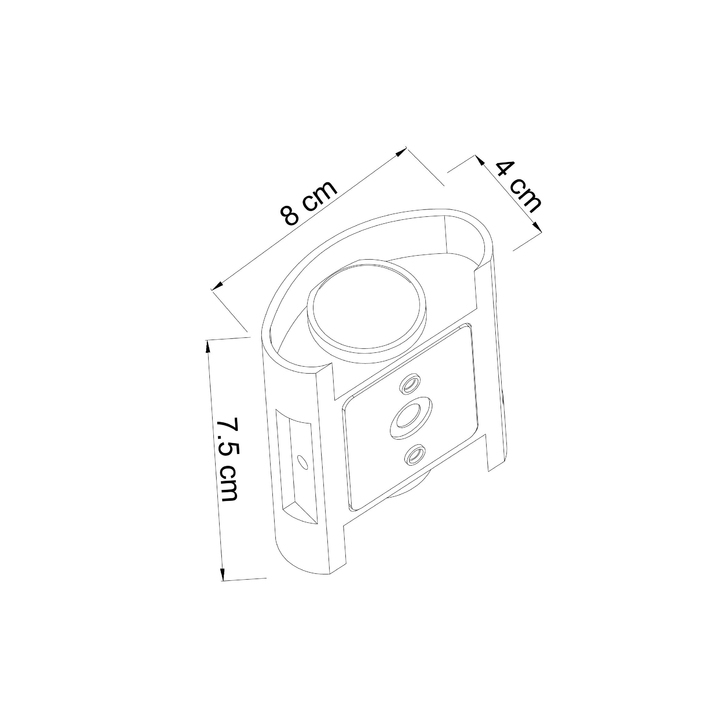Уличный настенный светодиодный светильник Arte Lamp Bosto A3122AL-2BK