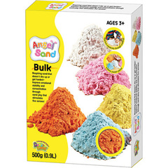 Песок для творчества"Angel Sand", 900г, цвет оранжевый