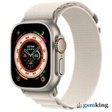 Apple Watch Ultra GPS + Cellular 49mm Titanium Case with Starlight Alpine Loop