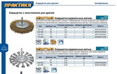 Кордщетка для дрели чашеобразная мягкая ПРАКТИКА  50 мм, хвост 6 мм (032-577)