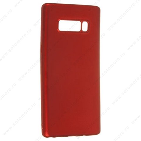 Накладка силиконовая Soft Touch ультра-тонкая для Samsung Galaxy Note 8 красный