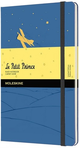 Блокнот Moleskine L'Petit Prince Large (LEPP03QP060B) 130х210 мм 192 стр. в линейку, синий