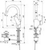 Смеситель для раковины с высоким изливом с донным клапаном Ideal Standard Ceraflex B1716AA