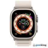 Apple Watch Ultra GPS + Cellular 49mm Titanium Case with Starlight Alpine Loop