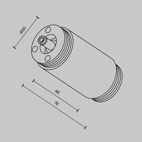 Комплектующие для систем освещения с токоведущими элементами Maytoni Accessories for system shelf CA013IC-B